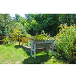 Raised Wooden Planter -Small Wall Hugger | Gray