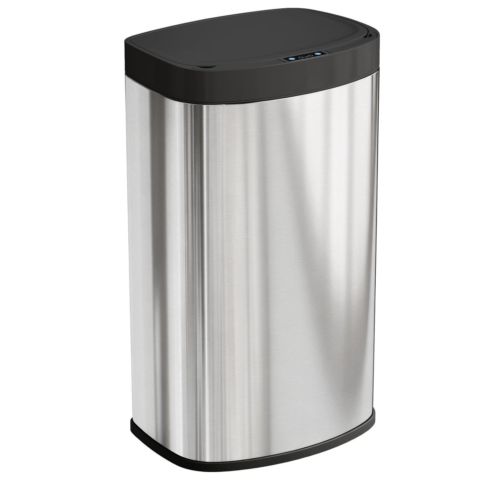 Automatic Kitchen Bin With Soft-close Lid, 55l Sensor Wastebasket | Silver