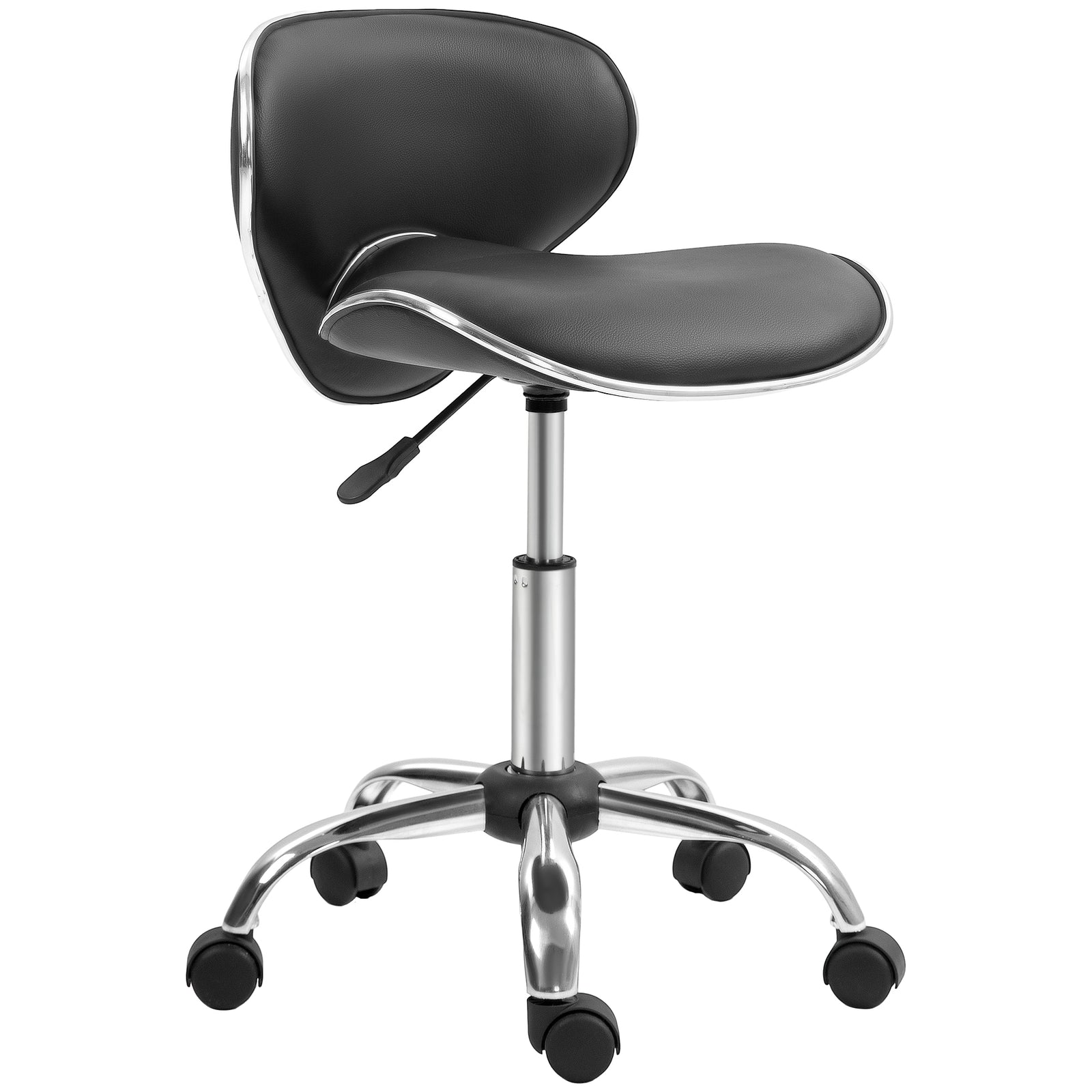 Office Chair Beauty Salon Rolling Technician Stool Chair | One Size | Black