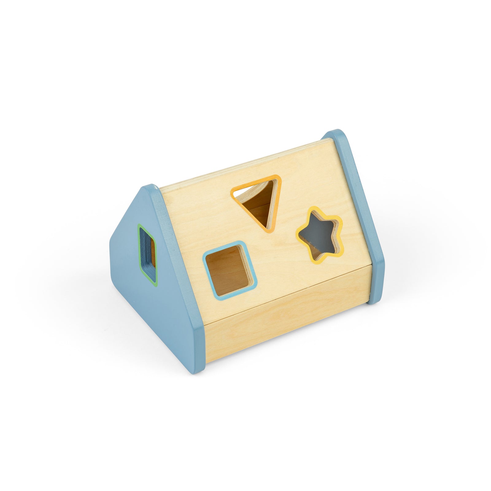 Wooden Shape Sorter House For Kids