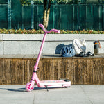 Electric Scooter For Kids 4-7, With Auxiliary Rear Wheels | Pink