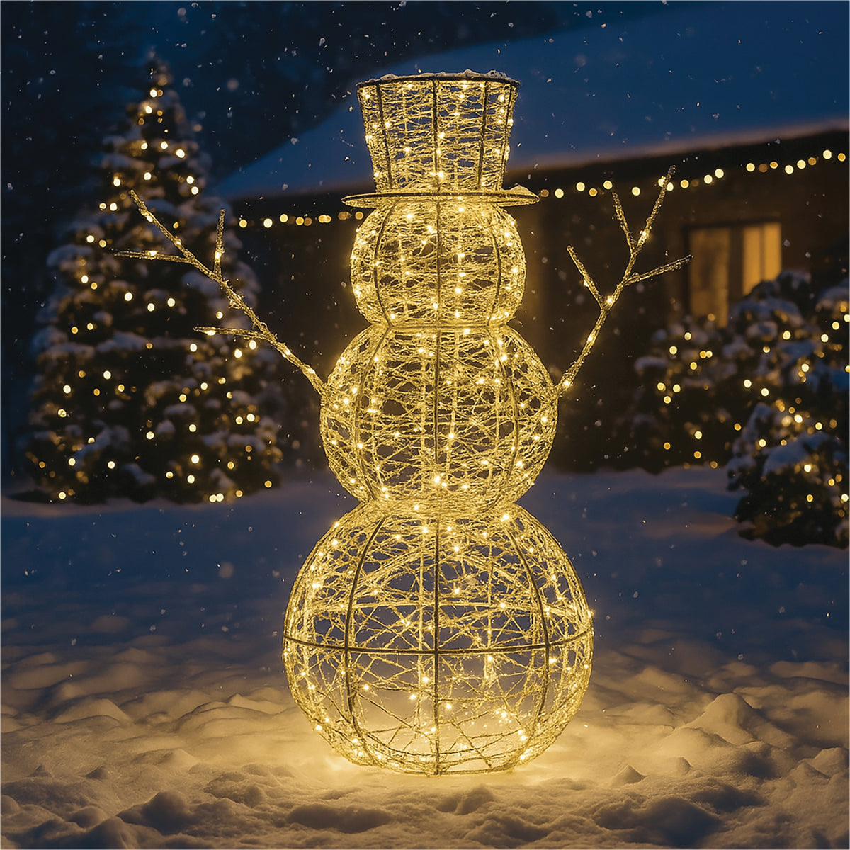 Xmas Haus 58cm Floor-mounted Led Christmas Holiday Festive Snowman