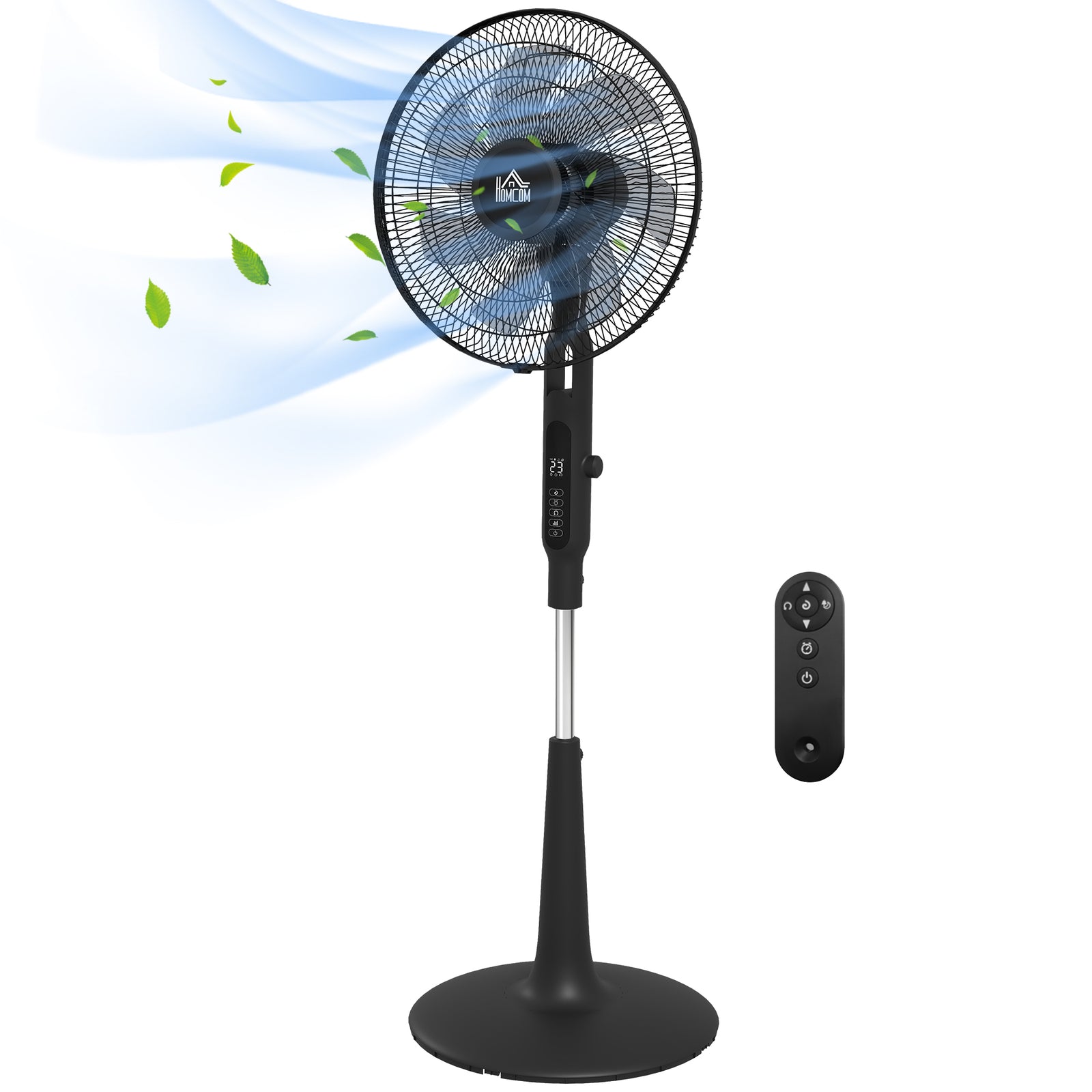 12v Dc Standing Fan With 75° Oscillation Mosquito