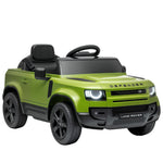 Land Rover Defender Licensed 12v Kids Ride On Car W/ Remote | Green