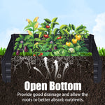 Galvanized Steel Raised Garden Bed Planter Box | Small | Charcoal Black