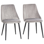 High Back Dining Chairs Modern Upholstered Velvet Touch