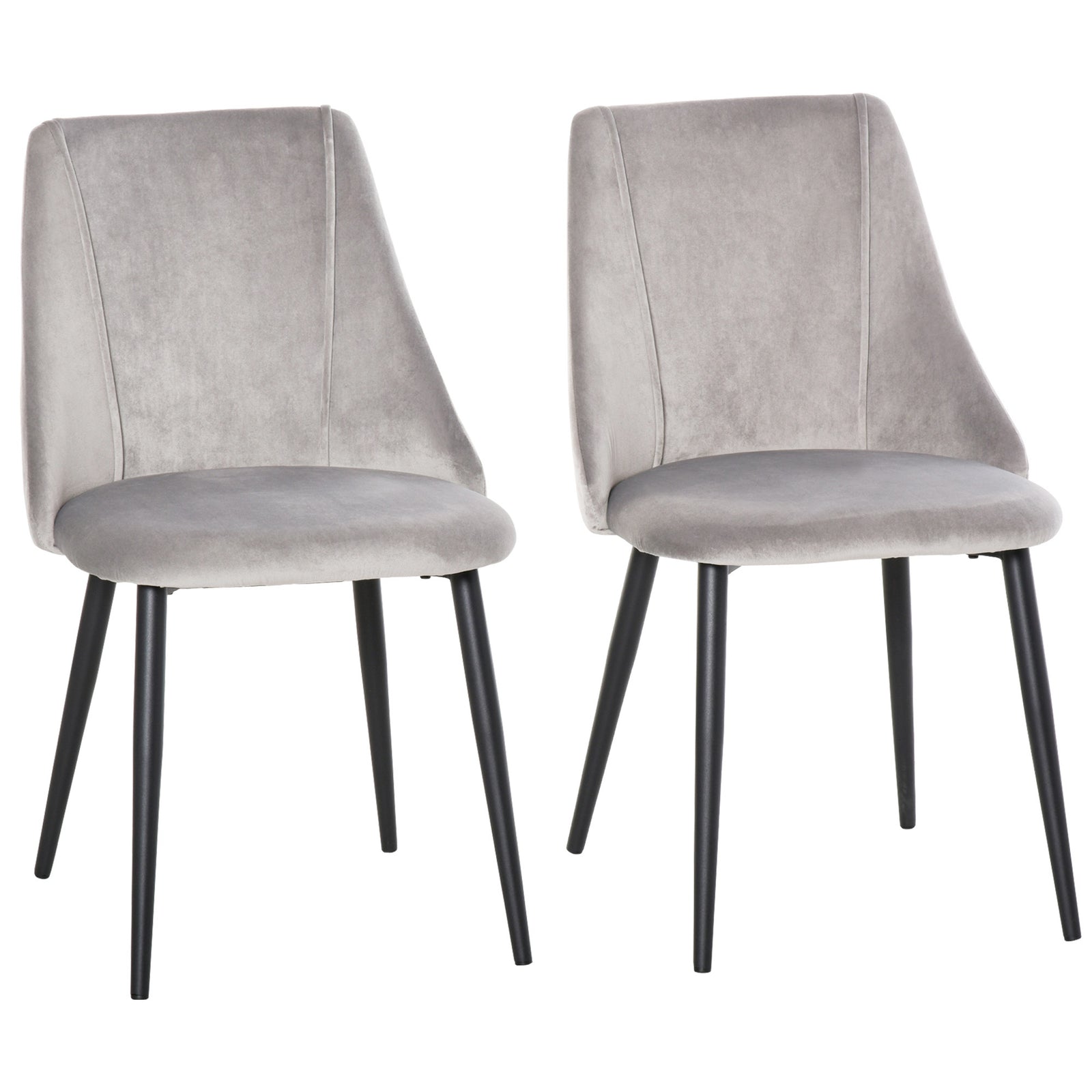 High Back Dining Chairs Modern Upholstered Velvet Touch