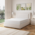 Weston Fabric Ottoman Bed Frame | Double | Beige