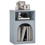 Bedside Table, Modern Bedside Cabinet For Bedroom | Grey