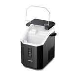 Nugget Ice Maker Portable Ice Machine With Handle, 15kg/24h, Ready In 5 Minutes, Self-cleaning, Easy To Use For Home | Black