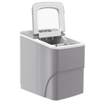 Ice Maker 12kg Per 24h Production With Scoop Basket | One Size | Silver