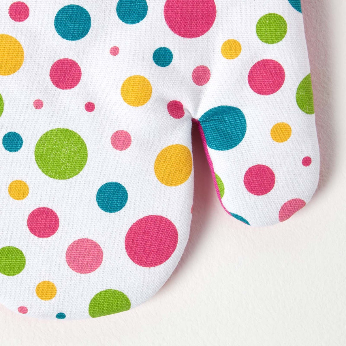 Multi Colour Polka Dot Cotton Oven Glove