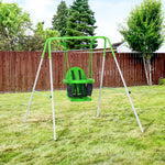 Nursery Swing With Safety Seat Belt, Support Back For Indoor Outdoor