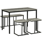 Dining Table Set Concrete Effect Kitchen Table And Chairs