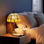 Tiffany-style Table Lamp For Bedroom, Bulb Not Included | Orange