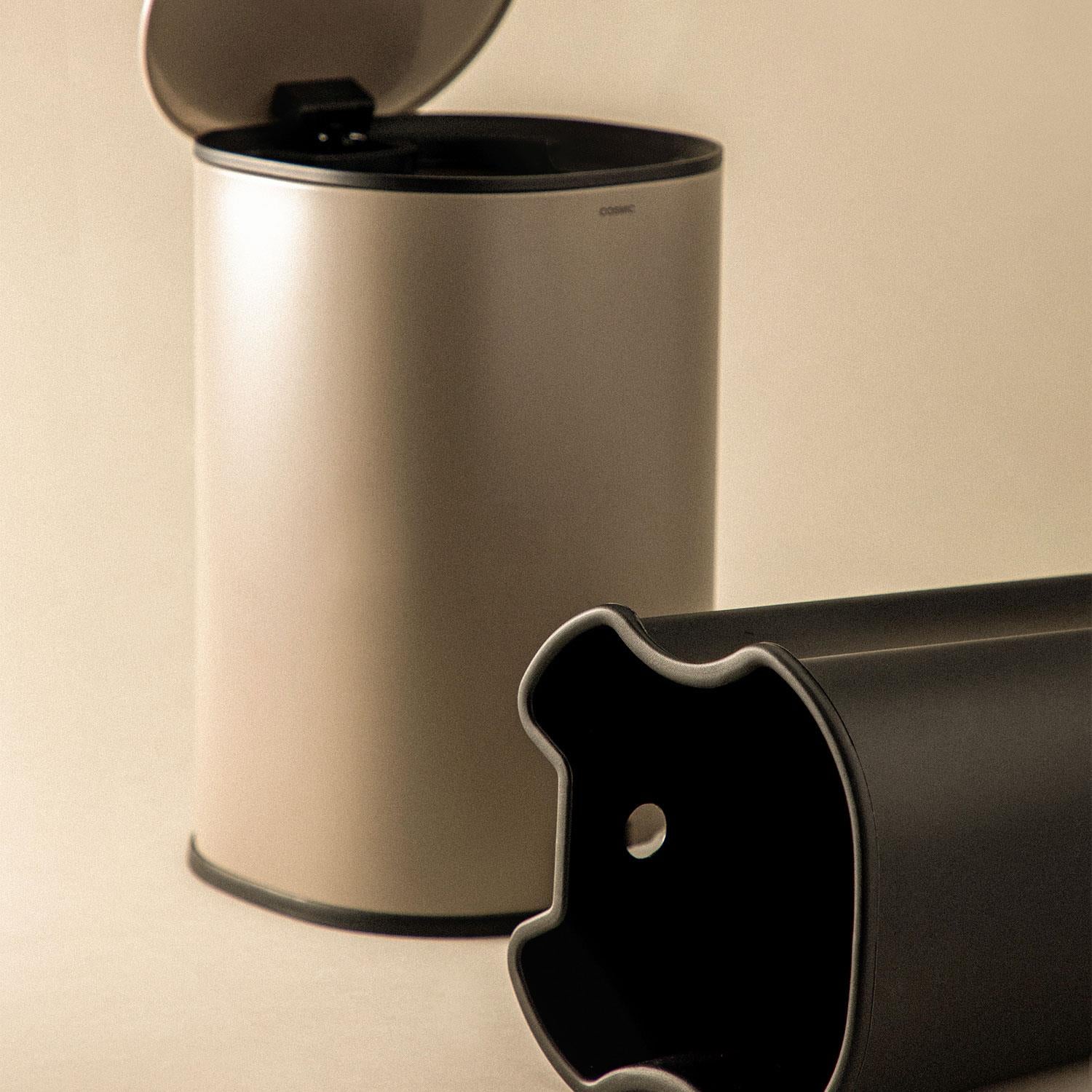 Bathroom Bin 5l, Pedal, Soft-close, Bucket, Essentials Collection | Tangerine