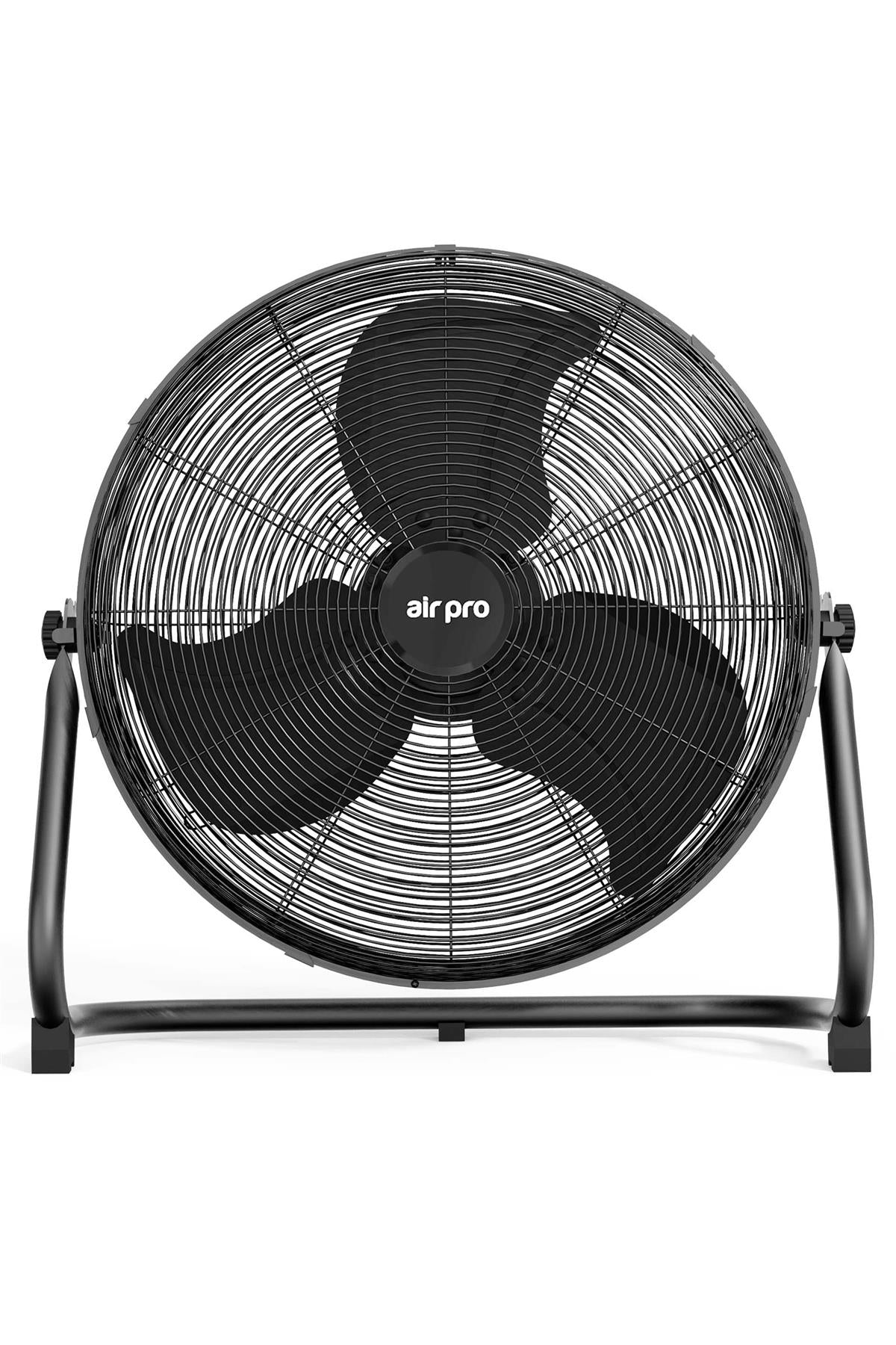 14/16/20" Circular Floor Fan - Powerful Air Cooling Fan With 3 Speed Settings | 20" | Black