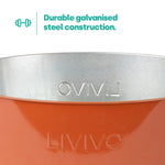 Galvanised Steel Drinks Bucket | Coral