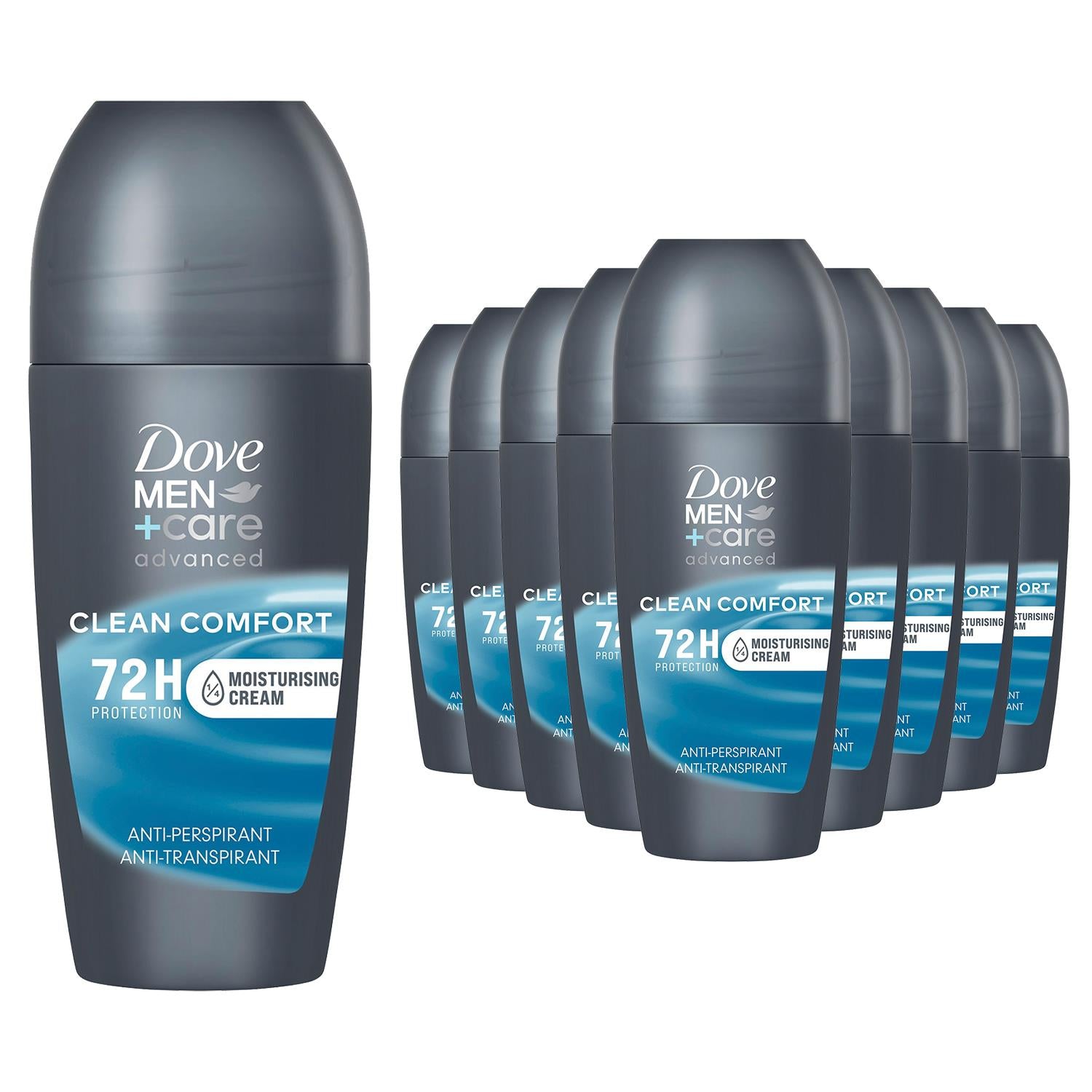 Men+care Roll On Advanced Antiperspirant Deodorant Clean Comfort 50ml, 12pk