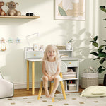 Kids Desk And Chair Set For Studying, Reading, Drawing | Green