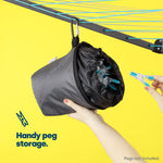 Clothes Peg Bag With Carabiner