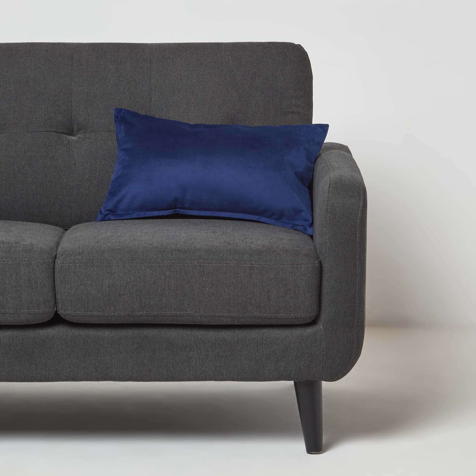 Velvet Cushion With Microfibre Insert | 30cm x 50cm | Navy Blue