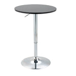 Adjustable Height Round Bar Table, Metal Base