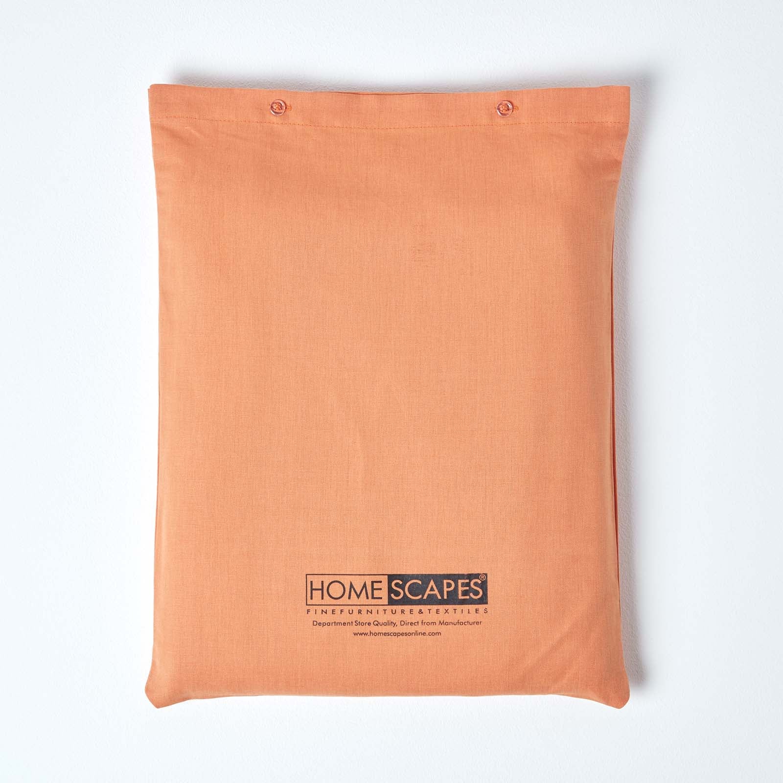 Luxury Linen Flat Sheet | King | Burnt Orange