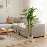 HOMCOM 120cm Artificial Dracaena Tree With Bendable Trunks For Home Decor
