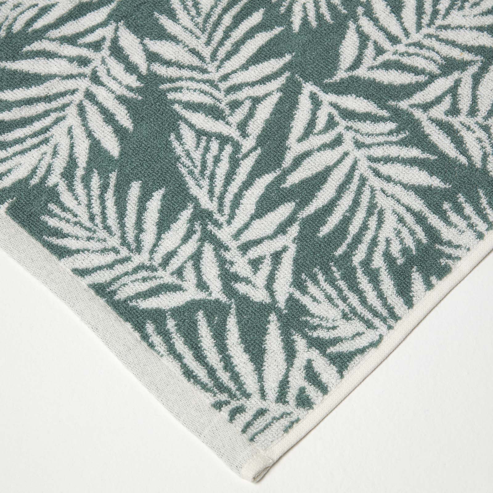 Botanical Pattern 100% Cotton Hand Towel | Hand Towel | Green