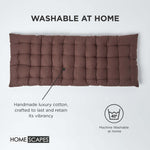Outdoor Bench Cushion For 2 & 3 Seater Garden Seat Pad For Furniture, Kitchen, Dining & Indoor Use | 3 | Chocolate