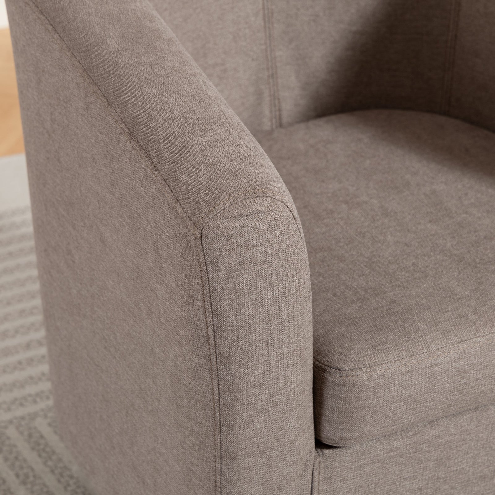 Beulah Fabric Accent Chair | Brown
