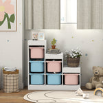 AIYAPLAY 3-layer Kids Toy Storage Unit With 6 Removable Bins