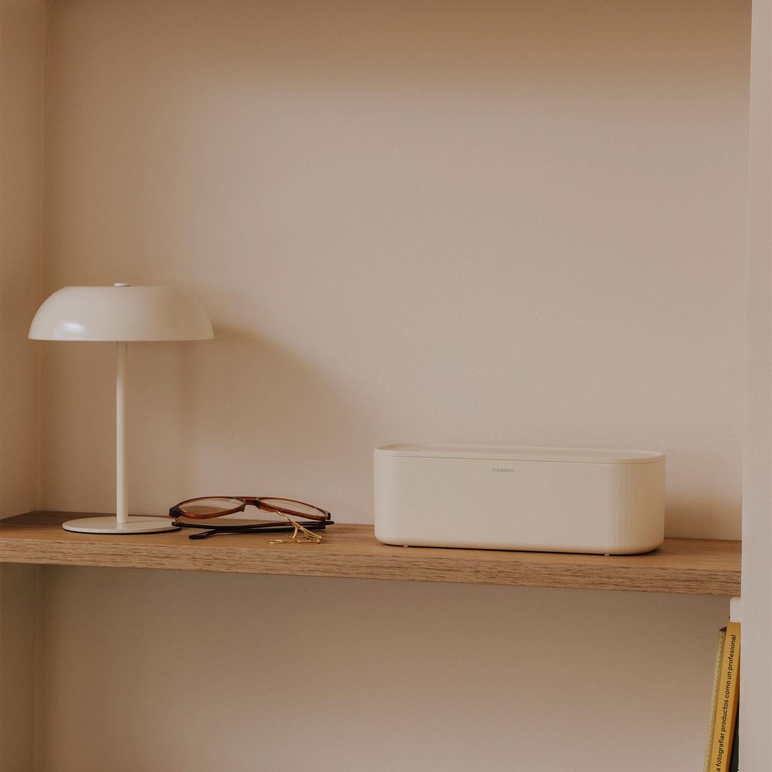 Bathroom Organiser Storage Box Freestanding Alife Collection | Light Grey