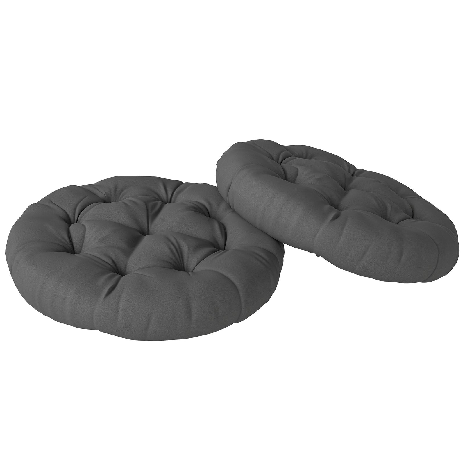 Round Patio Chair Cushions | Dark Grey