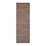 Madras Leather Hemp Rug | 200cm | Brown