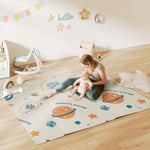 Baby Play Mat, Foldable Activity Playmat, Astronaut & Planet Theme