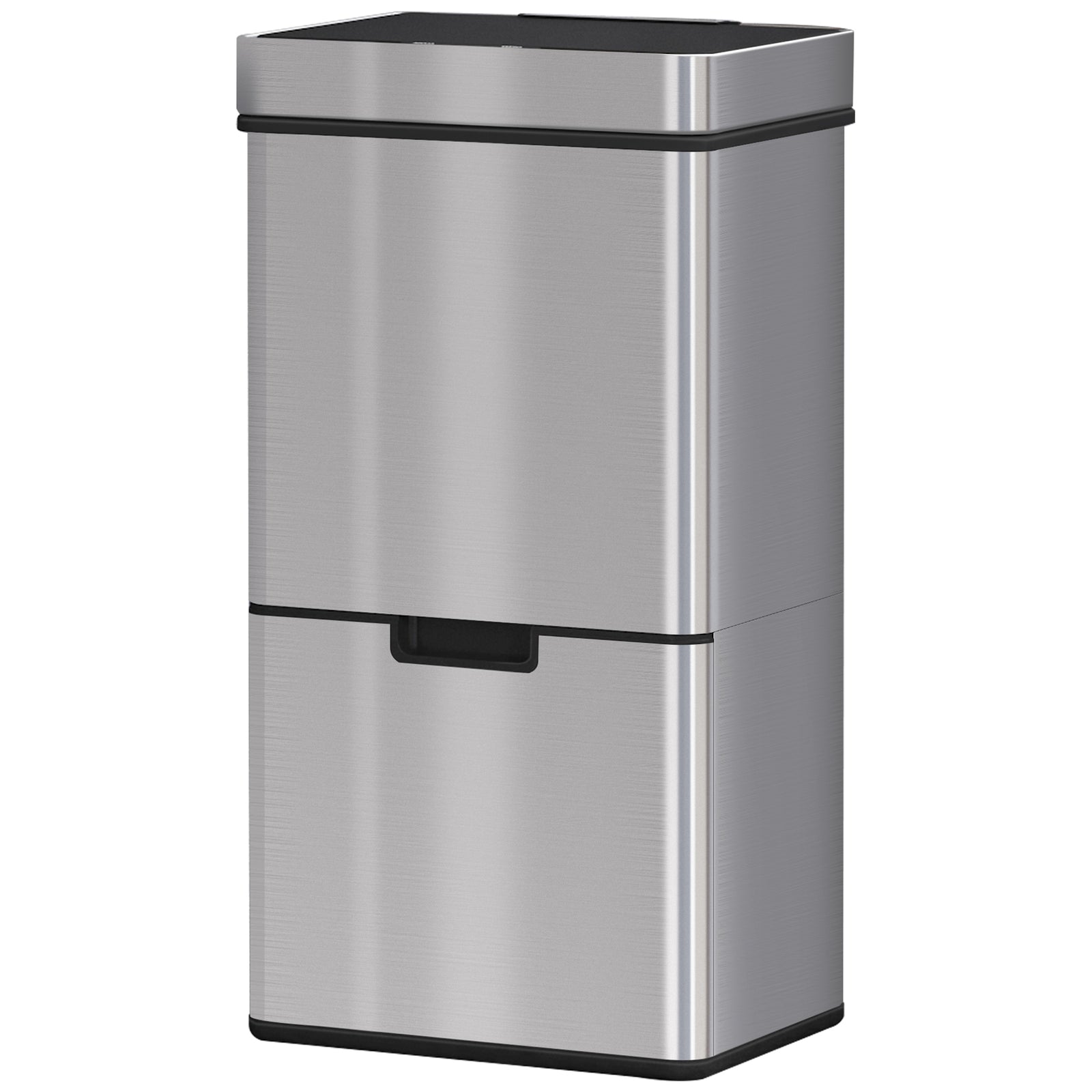 Motion Sensor Rubbish Bin 3 Compartments Removable Lid