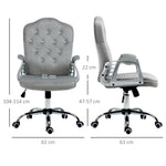Office Chair with Adjustable Height Tilt Function | Grey