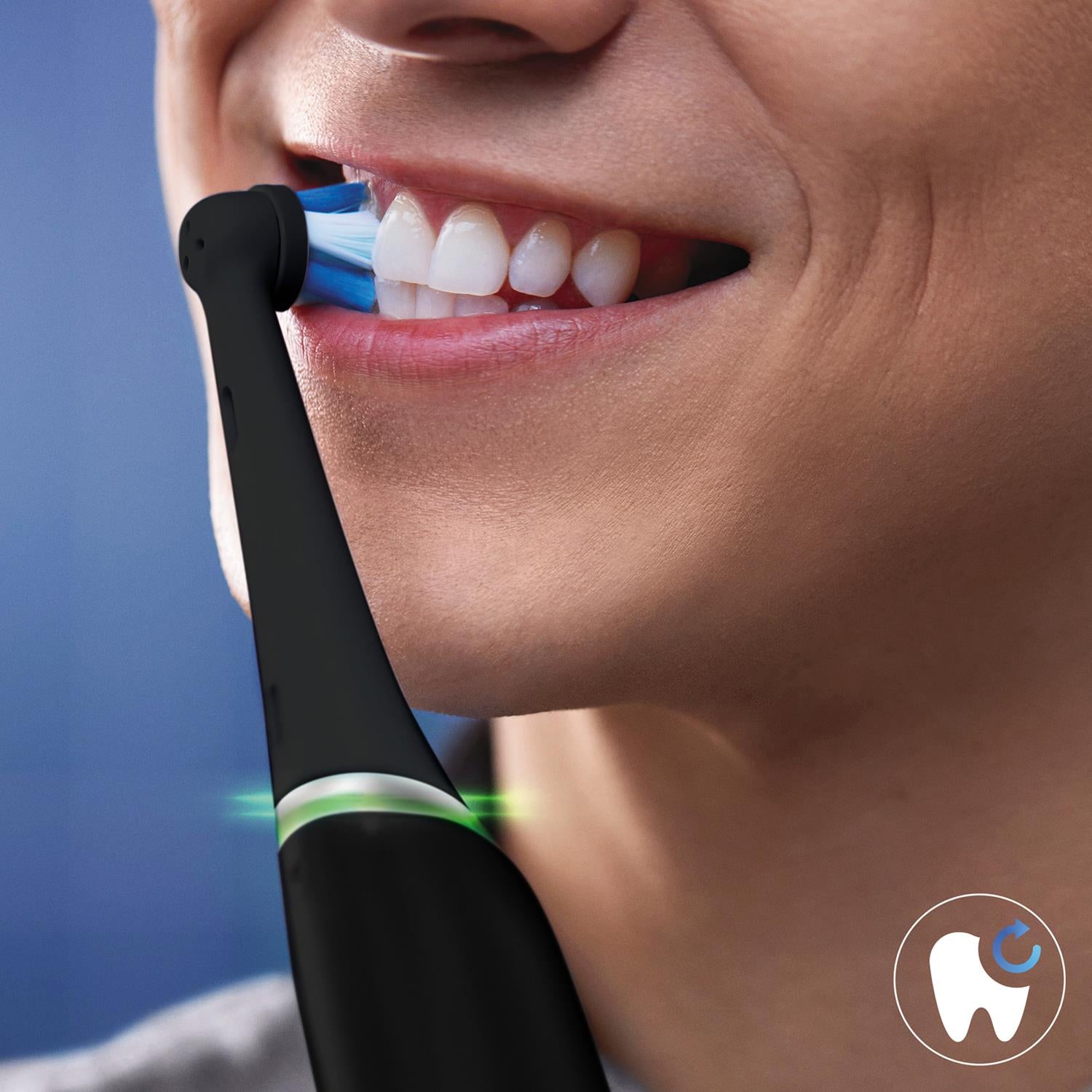 Io Ultimate Clean Toothbrush Refill Replacement Heads Black, Pack Of 2