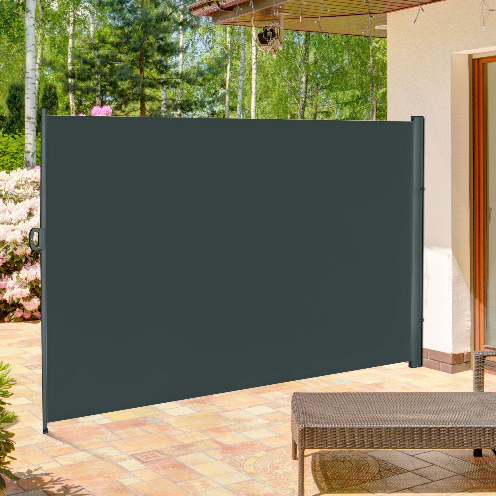 Retractable Sun Side Awning Screen | Large