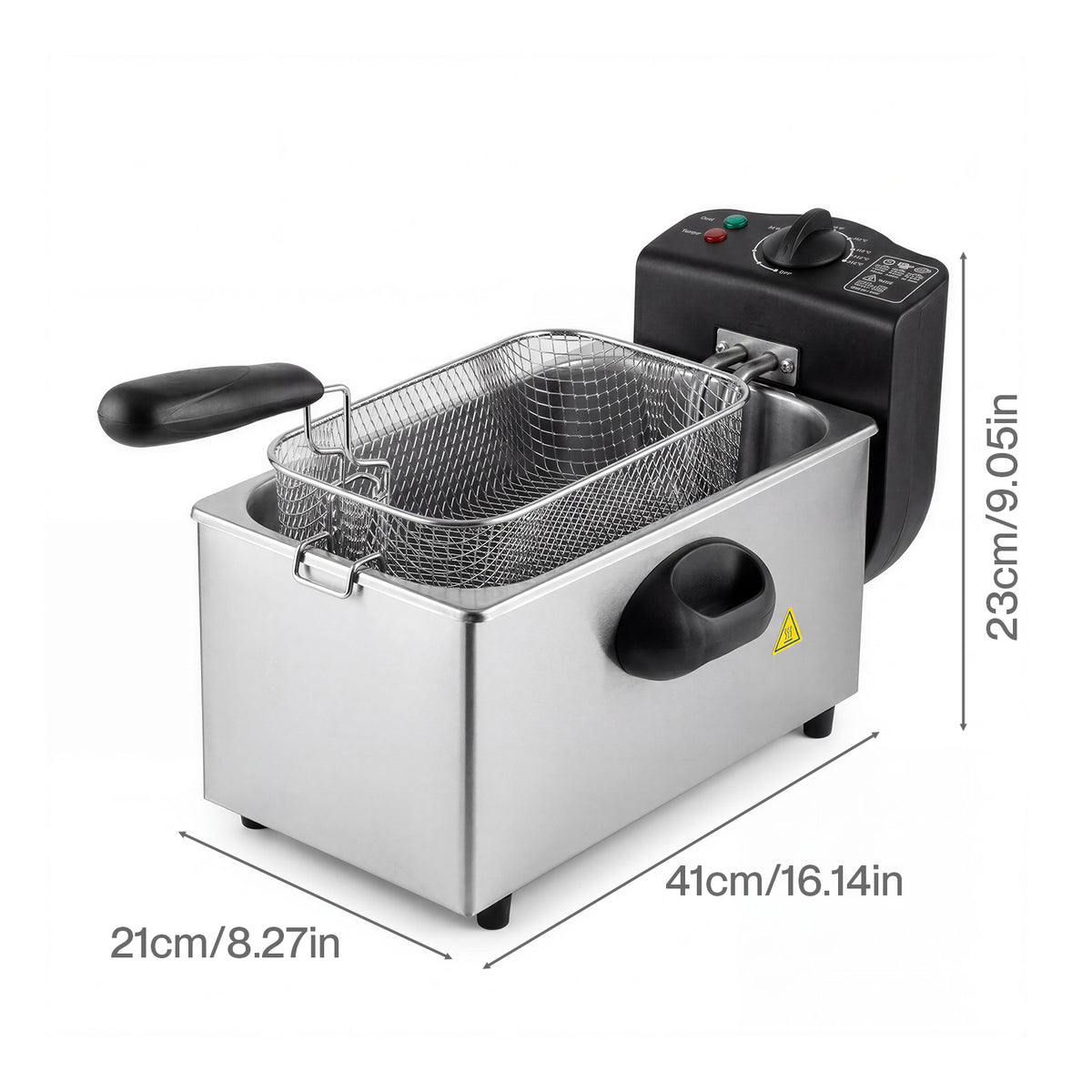 Spector Deep Fat Fryer 3l Electrical Stainless Steel Removable Frying Basket