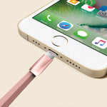 Spring Zinc Alloy Lightning To Usb Sync And Charge Cable 1 Meter | Rose Gold