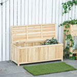 Wood Storage Bench For Garden Seating