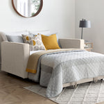 Troy 2 Seater Adjustable Sofa Bed | 2 Person | Beige