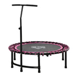 Foldable Trampoline Silent Bouncer Jumper Adjustable Handle