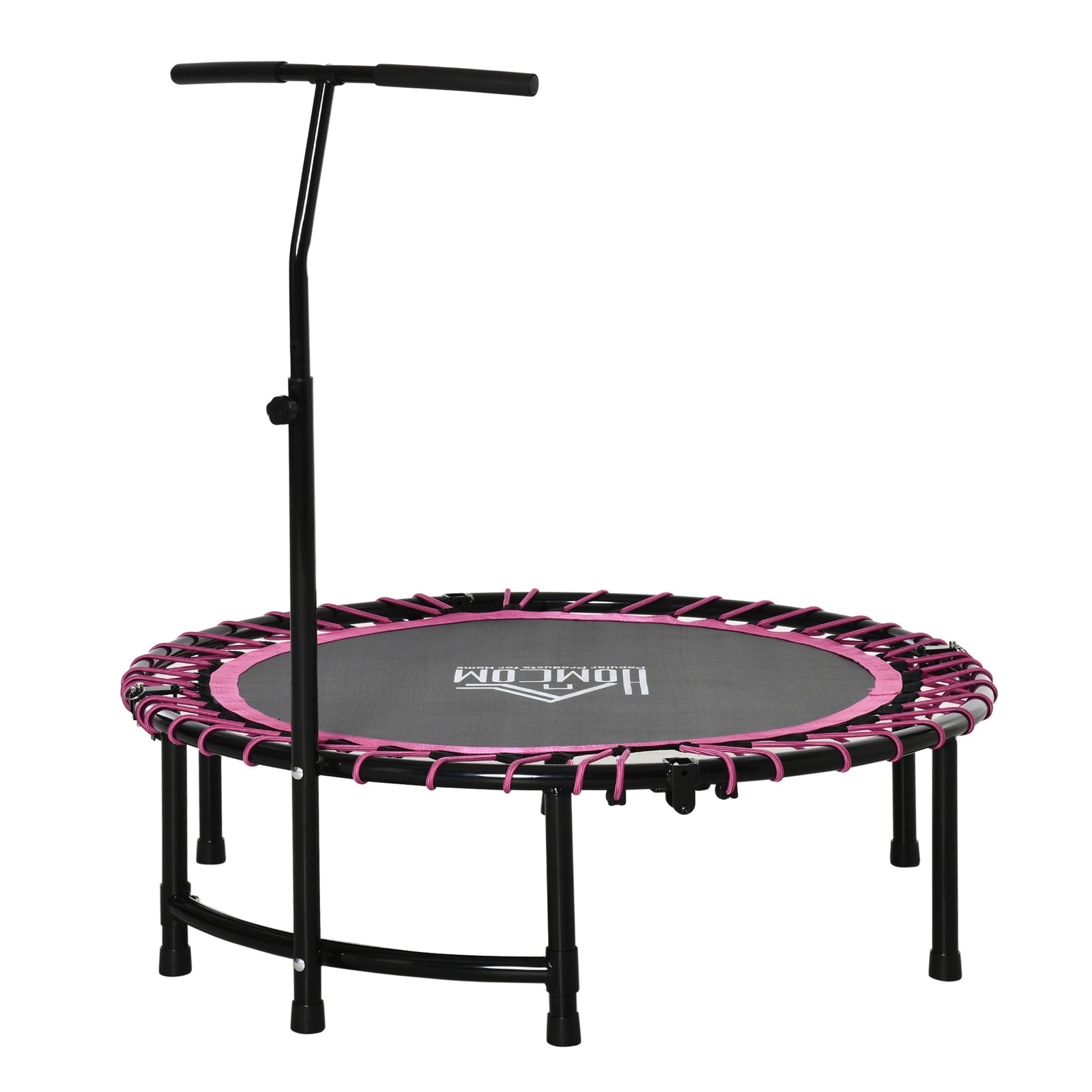 Foldable Trampoline Silent Bouncer Jumper Adjustable Handle