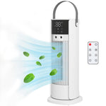 Tower Fan For Bedroom, 16 Inch Mist Desktop Fan With Rgb Lights