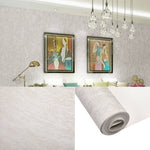 Plain Grey Non-woven Embossed Wallpaper