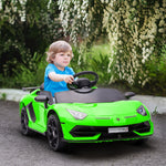 Lamborghini Aventador Licensed 12v Kids Electric Ride On Car | Green